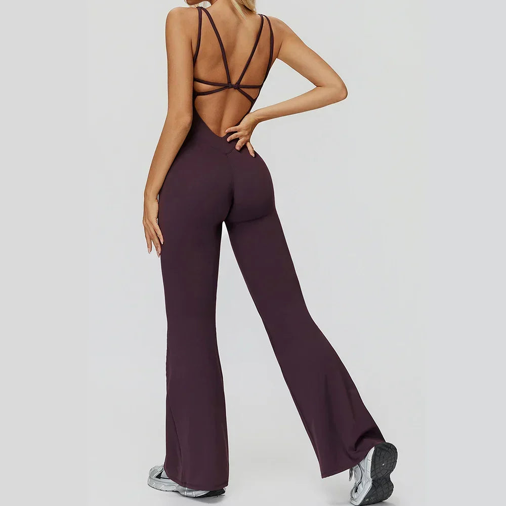 Gym Set Women Tracksuit Yoga Suit Sportswear Women Suit Sports Jumpsuit Fitness Rompers Stretch Female Push Up Workout Bodysuits