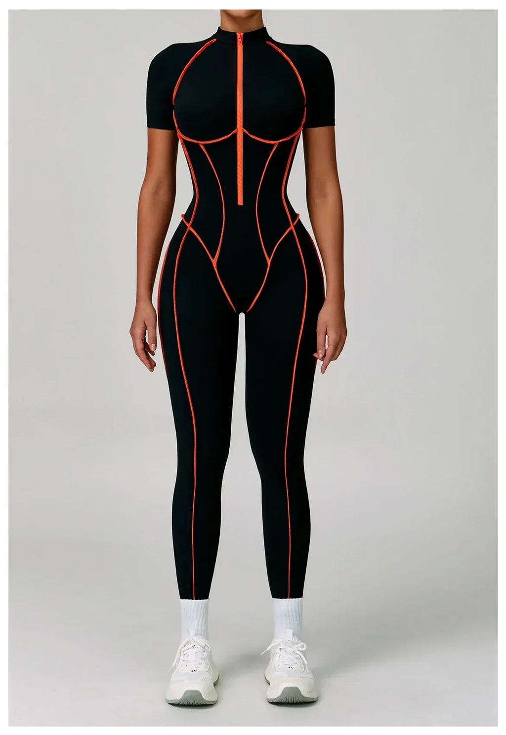 Gym Set Women Training Yoga Suit Sportswear Women Short Sleeves Sports Jumpsuit Fitness Rompers Zipper Push Up Workout Bodysuits