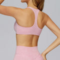 Quick Dry Sports Bra Women Underwear Female Running Gym Bra Push Up Tight Casual Yoga Top V-Neck Bra With Removable Padding Bras