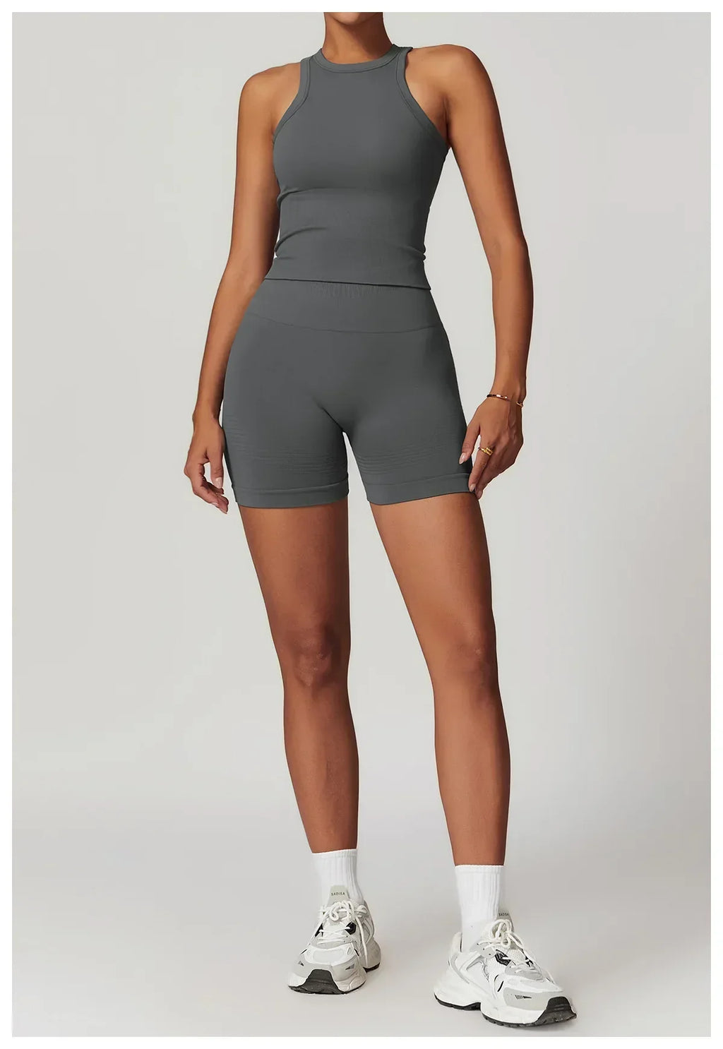 2 Pieces Women's Clothes Seamless Yoga Set Workout Tracksuit Sportswear Gym Clothing High Waist Leggings Fitness Sports Suits